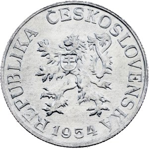 Czechoslovakia, 25 Haléřů 1954, Kremnitz - Key date