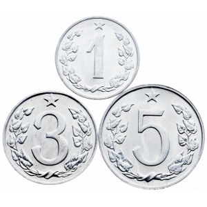 Československo, 1, 3, 5 haléřů 1962–1967, Kremnitz