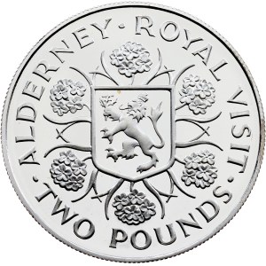 Alderney, 2 Pounds 1989, Llantrisant