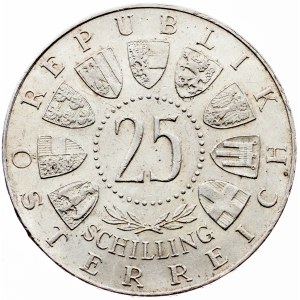 Rakousko, 25 šilinků, 1961, Vídeň