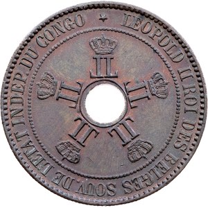 Belgian Congo, 10 Centimes 1888