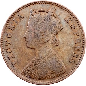 Britská Indie, 1/4 anny 1891, Kalkata
