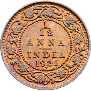 Britská Indie, 1/12 anny 1924, Bombaj