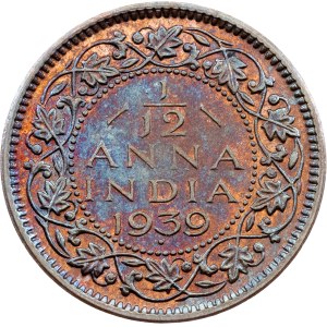British India, 1/12 Anna 1939, Bombay