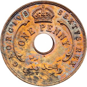 Britisch-Westafrika, 1 Penny 1952, H, Heaton