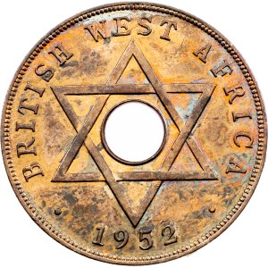 Britisch-Westafrika, 1 Penny 1952, H, Heaton