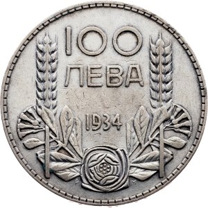 Bulharsko, 100 levů, 1934, Bělehrad