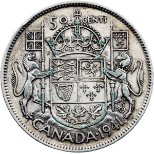 Kanada, 50 centů, 1941, Ottawa
