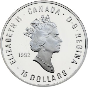 Kanada, 15 dolarů, 1992, Ottawa