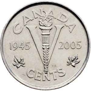 Kanada, 5 centů, 2005, P, Winnipeg