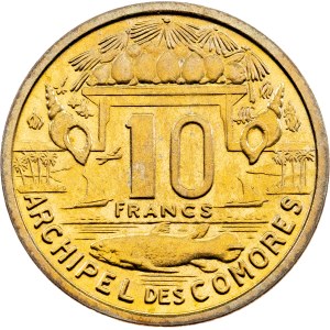 Komory, 10 franků, 1964, Paříž – ESSAI