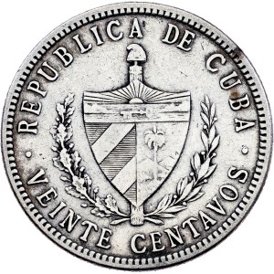 Kuba, 20 centavos, 1915, Filadelfie