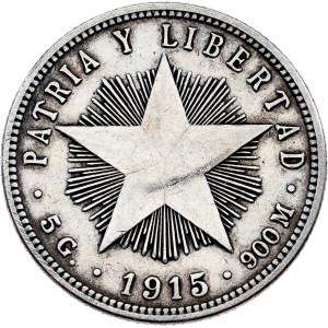 Kuba, 20 centavos, 1915, Filadelfie