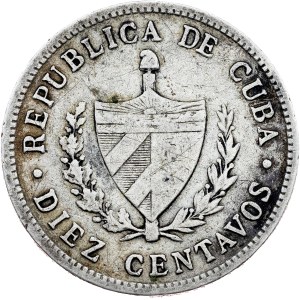 Kuba, 10 centavos, 1916, Filadelfie