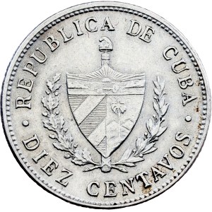 Cuba, 10 Centavos 1948, Philadelphia