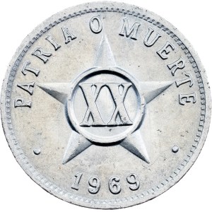 Cuba, 20 Centavos 1969, Kremnitz