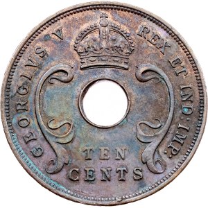Východní Afrika, 10 centů, 1922, Londýn