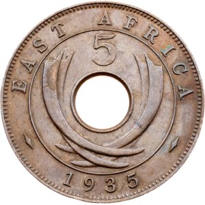 East Africa, 5 Cents 1935, London