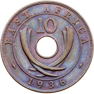 Východní Afrika, 10 centů, 1936, KN, Kings Norton