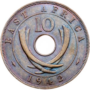 Východní Afrika, 10 centů, 1942, Londýn