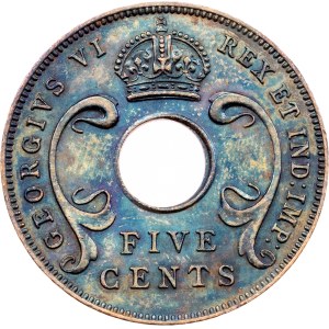 East Africa, 5 Cents 1942, London