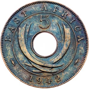 East Africa, 5 Cents 1942, London