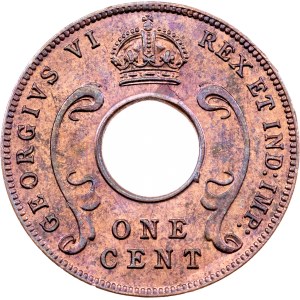 East Africa, 1 Cent 1942, London