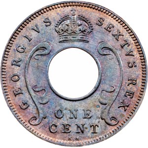 Východní Afrika, 1 cent, 1951, KN, Kings Norton