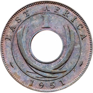Východní Afrika, 1 cent, 1951, KN, Kings Norton