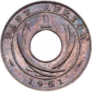 East Africa, 1 Cent 1951, KN, Kings Norton