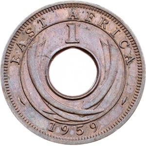 Východní Afrika, 1 cent, 1959, H, Heaton