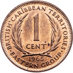 Eastern Caribbean States, 1 Cent 1965, London
