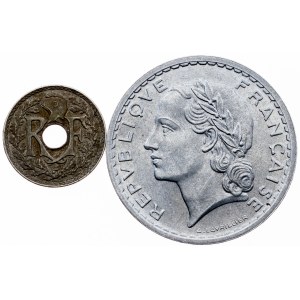France, 5 Centimes, 5 Francs 1939-1947