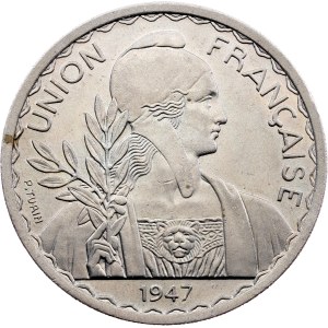 French Indochina, 1 Piastre 1947, Paris