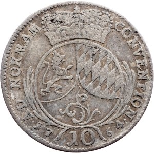 Voliči z Falcka, 10 kreuzerů, 1764, AS