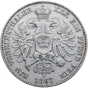 Knížectví Schwarzburg-Rudolstadt, 1 Vereinsthaler 1862, Mnichov
