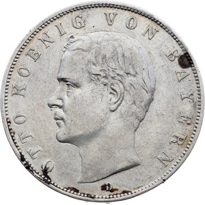 Regno di Baviera, 3 marchi 1909, D, Monaco di Baviera