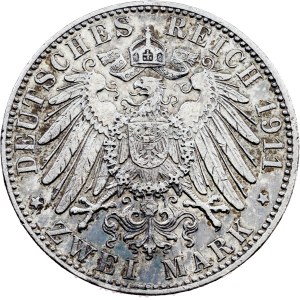 Svobodné hanzovní město Hamburk, 2 marky 1911, J, Hamburk