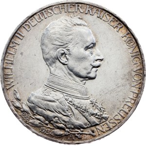 Pruské království, 3 marky, 1913, A, Berlín