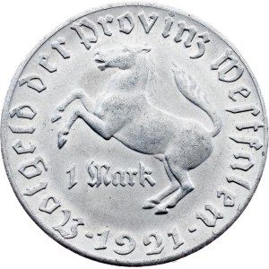 Weimar Republic, 1 Mark 1921, Menden