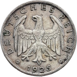 Německo, 1 říšská marka, 1925, A, Berlín