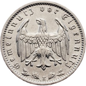 Německo, 1 říšská marka 1934, E, Muldenhütten