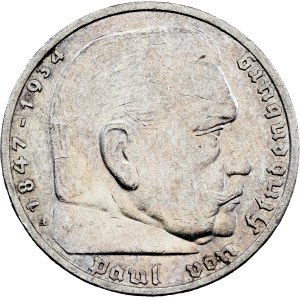 Germany, 5 Reichsmark 1936, A, Berlin