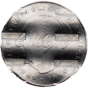 Německo, 2 německé marky, 1977, F, Stuttgart – razítko