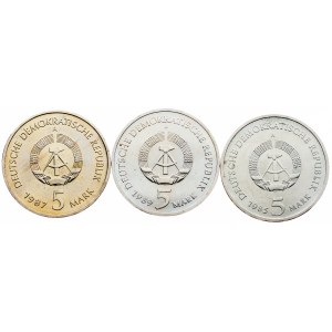 Germany, 3 x 5 Mark 1985-1989