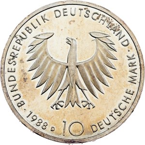 Germany, 10 Deutsche Mark 1988, D, Munich