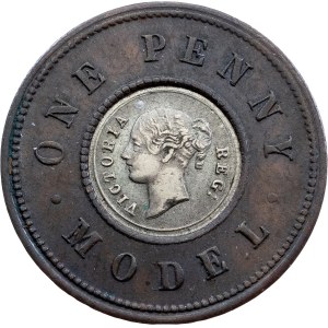 Great Britain, 1 Penny Model ND (1844), Birmingham