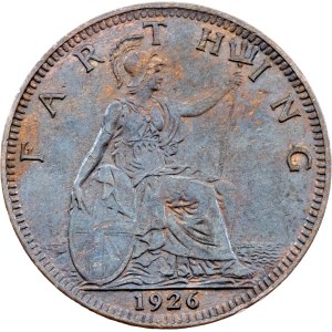 Velká Británie, 1 farthing, 1926, Londýn