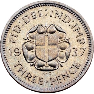 Great Britain, 3 Pence 1937, London