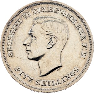 Velká Británie, 5 šilinků, 1951, Londýn